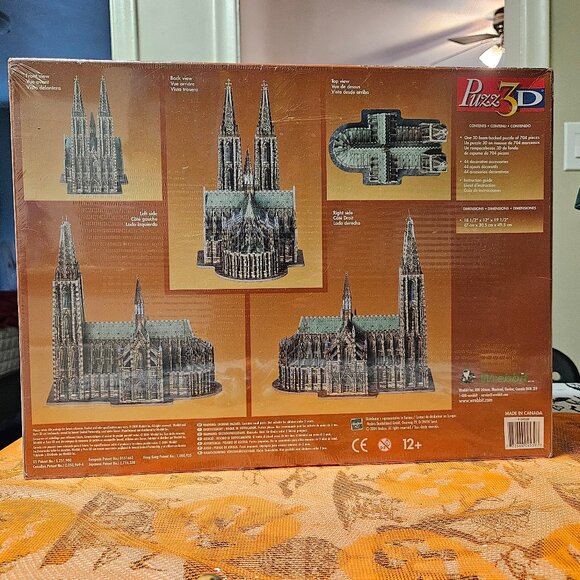Wrebbrit Puzz 3D Cologne Cathredral 704 pcs Foam Puzzle - New & Sealed - Picture 2 of 11
